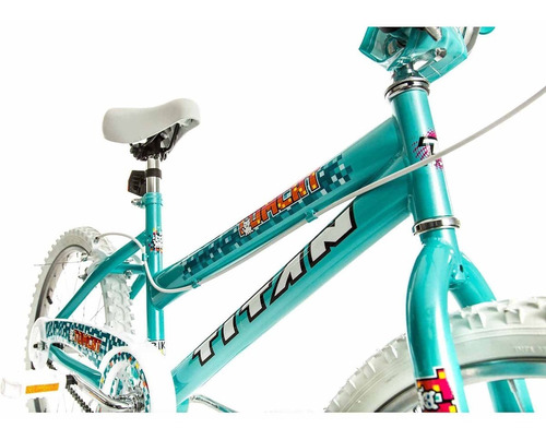 Bici De Bmx De 20  Titan Tomcat Niñas Con Pastillas Azul