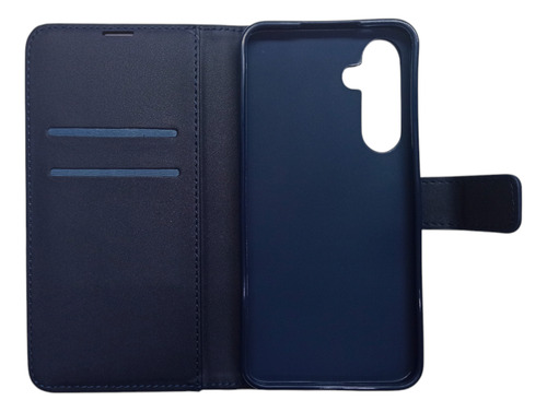 Funda Ejecutiva Agenda Tipo Libro Para Samsung A16 A165 Azul Oscuro Flip Cover