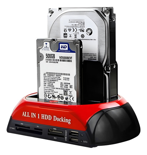 Case Hd Externo Dock Station Notebook Sata E Ide 2,5 E 3,5