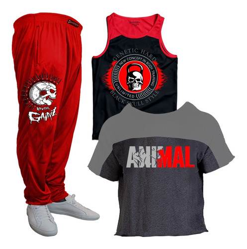 Super Combo Remera + Sudadera + Pantalon Baggy Genetic Sport