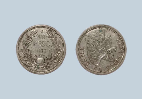 Moneda Republica 1933 Chile 1 Peso