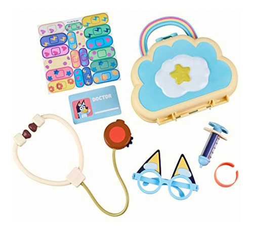 Bluey Cloud Bag Doctor's Set, Doctor Check Up, Toy Doctor's