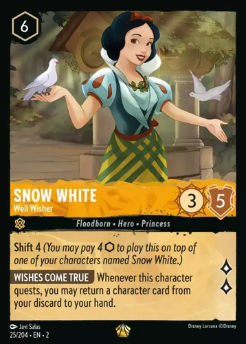 Lorcana: Rotf - 025/216 - Snow White - Well Wisher [foil]