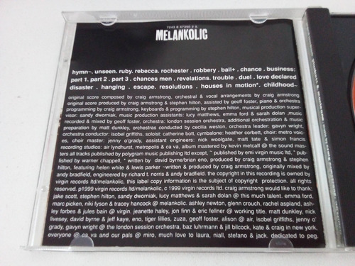 Soundtrack Plunkett & Macleane - Craig Armstrong - Cd (Usado)
