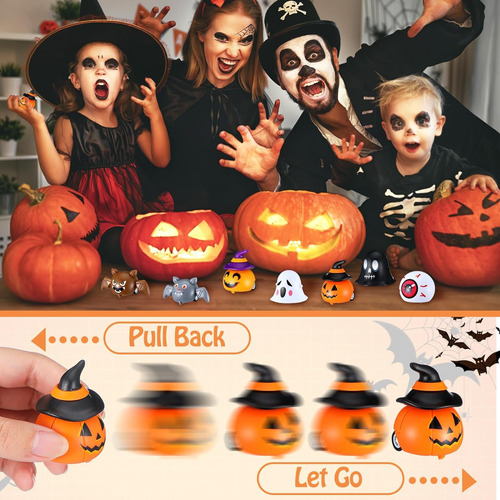 80 Pcs Halloween Retroceden Autos Halloween Toy A Granel Gho