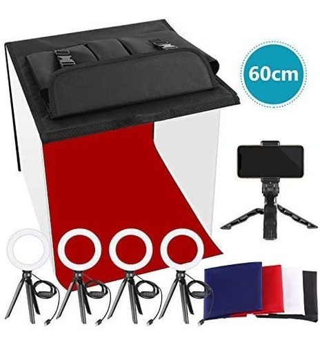 Imagen 8 de 8 de Photo Studio Box, Xinches Table Top Photo Light Box...