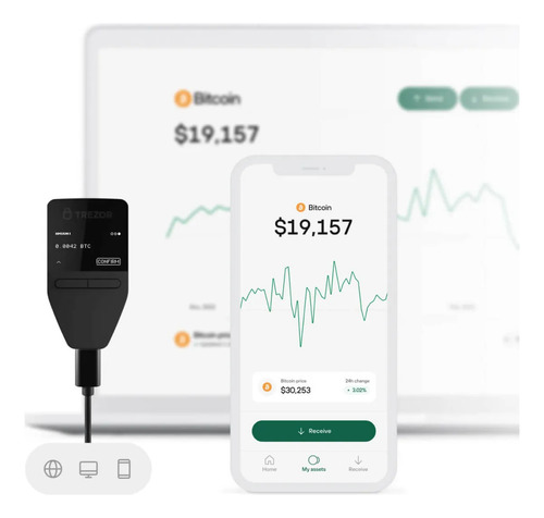 Trezor® Safe 3 Wallet Billetera Hardware Crypto Original Negro