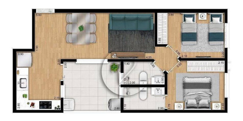 Imagem 3 de 7 de Apartamento À Venda, 89 M² Por R$ 475.000,00 - Campestre - Santo André/sp - Ap9868