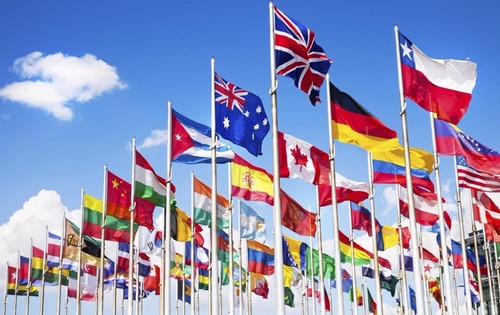Lote 19 Banderas Países Del Mundo 90x150cm, Previo Acuerdo.