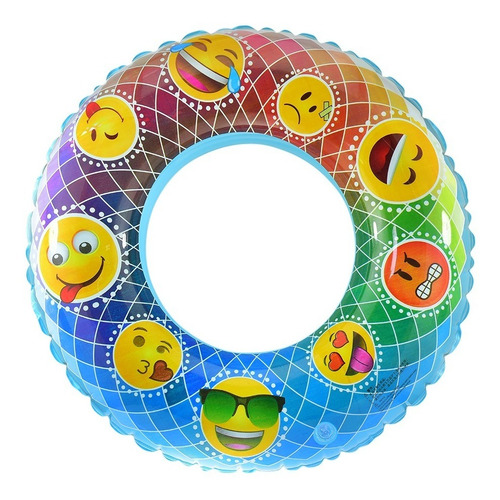 Salvavidas Flotador Para Niños Emojis 80 Cm 