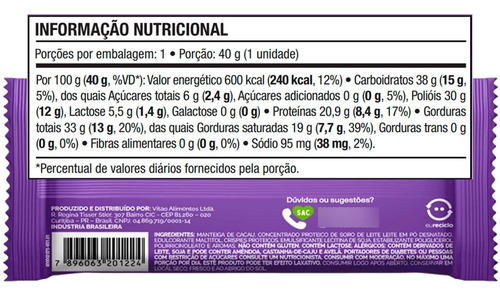 Soulpro Branco - Zero Açucar - (40g) - Com Crispies Proteico