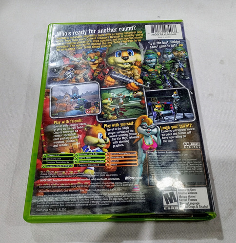 Conker Live & Reloaded Xbox Clasico / Xbox 360 (Usado)
