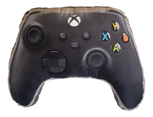 Almohada Control Xbox Cojín Xl Decorativo Vianney Color Negro