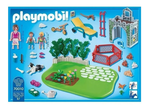 Playmobil 70010 Super Set Familia En El Jardín