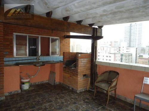 Imagem 26 de 30 de Cobertura Com 5 Dormitórios À Venda, 330 M² Por R$ 600.000,00 - Vila Guilhermina - Praia Grande/sp - Co0054