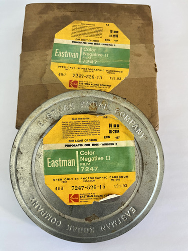 Lata Cinema Película 16mm 122 M Cheia Lacrada Sem Teste Cada (Usado)