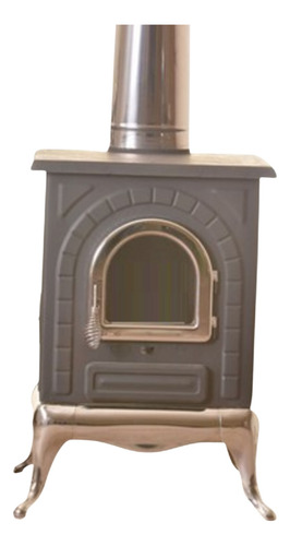 Calenton Chimenea A Leña Vidrio, Cromo, Fierro Vaciado Kca09
