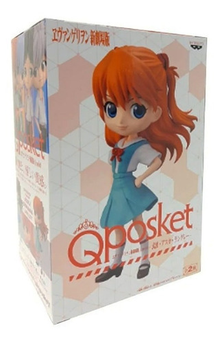 Figura de acción Asuka Shikinami de Bandai Q Posket