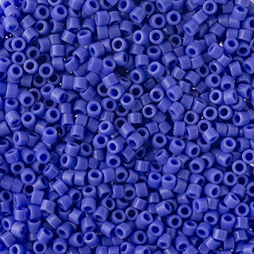 Paquete De Semillas Miyuki Delica: Tamaño 11/0, Azul Opaco P