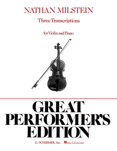 Libro 3 Transcriptions: Violin And Piano -inglés