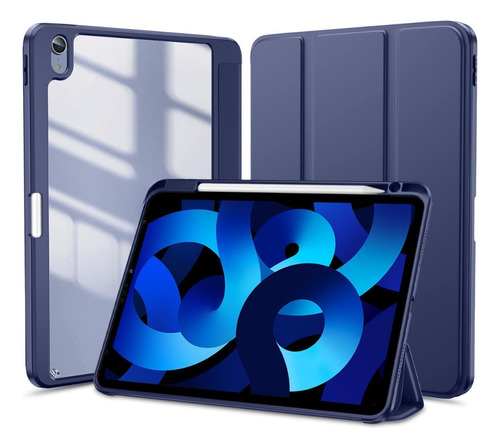 Funda Para iPad Air 4 Y Air 5 Smart Híbrida Azul