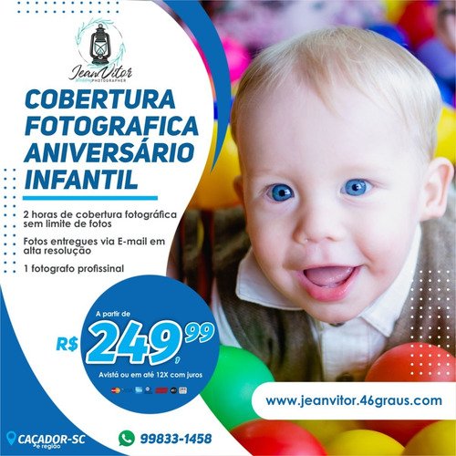 Imagem 1 de 10 de Fotos De Aniversário Infantil, Cobertura Fotográfica.