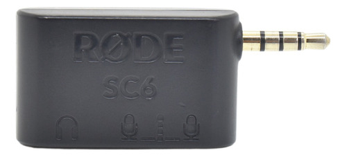 Adaptador Rode Sc6 Entrada Dual Trrs Para Celulares Y Tablet