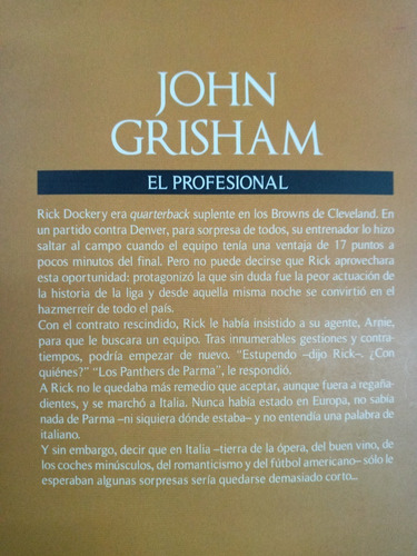 Imagen 2 de 3 de El Profesional * John Grisham * Sudamericana *