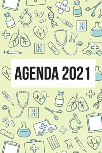 Libro: Agenda 2021: Tema Enfermera Medicina Agenda Mensual Y