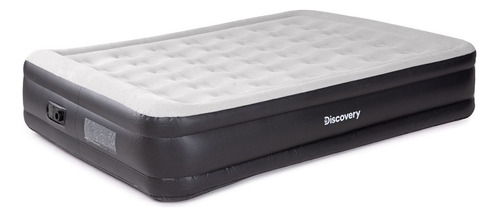 Colchón Cama Inflable Eléctrico Queen Discovery (2 Plazas) Color Gris