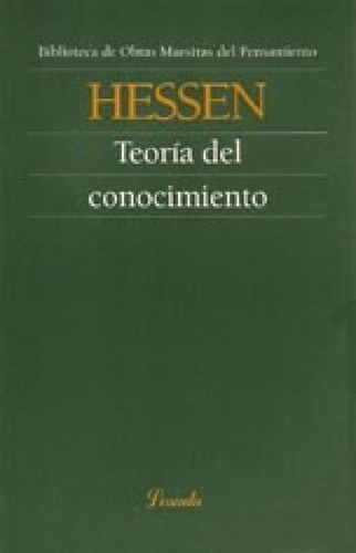 Libro - Teoria Del Conocimiento (biblioteca De Obras Maestr