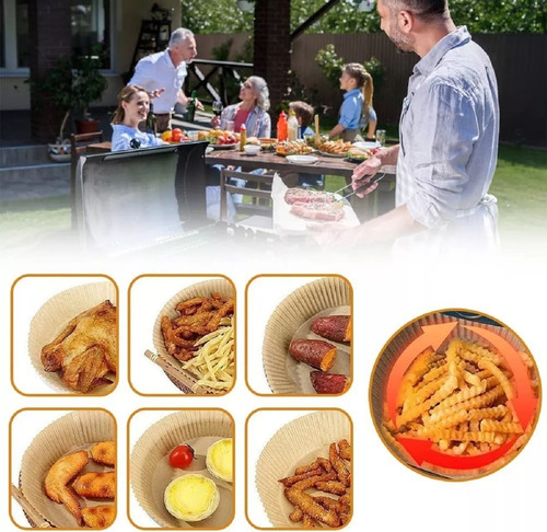 Pack 500 Forros Desechables Antiadherente Freidora Air Fryer