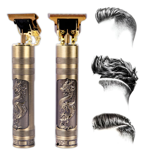 Maquina De Cortar Cabelo Barbeador Aparador Sem Fio Dragão