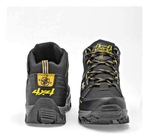 Bota Hiking Hombre 4x4 Negro 121-137