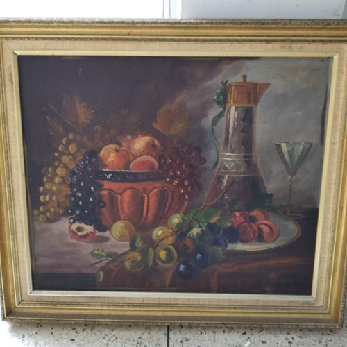 Cuadro Comida Y Frutas Años 1970 (Usado)