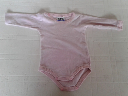 Enterito Osito Bebe Rosa Basic Talle 9 Meses