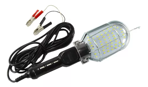 Lampara Luz Portatil Bateria 12v 60 Led Con Pinzas