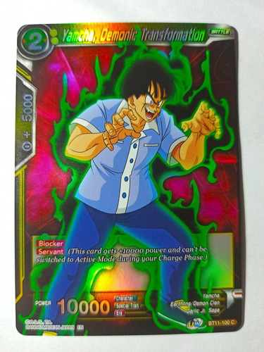 Cartas Dragon Ball Yamcha Demonic Holo Darkside Tcg