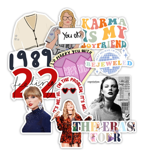 Stickers Taylor Swift The Eras Tour 30 Unidades