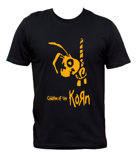 Remera Negra Korn Children Of The Korn Nu Metal 100% Algodón