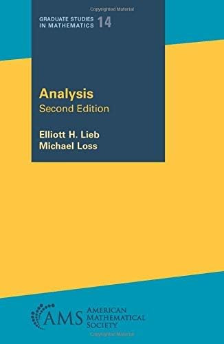 Libro: Analysis (graduate Studies In Mathematics)