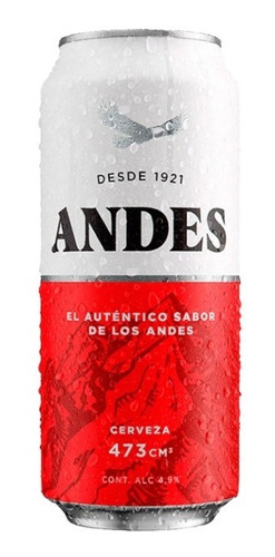 Imagen 1 de 2 de Cerveza Andes Lata 473 Ml Pack X 12