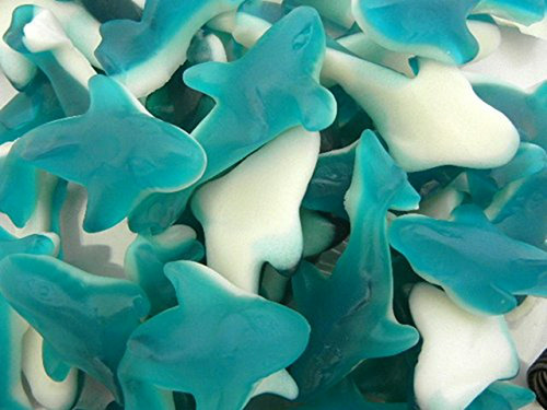 Tiburones De Goma Azules 2.5 Lb