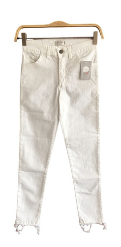 Imagen 1 de 4 de Pantalon Blanco Gabardina Van Dike Girls