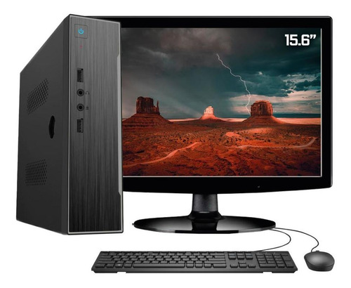 Imagem 1 de 4 de Pc Completo Monitor Intel Dual Core 8gb Ssd 240gb Full Hd
