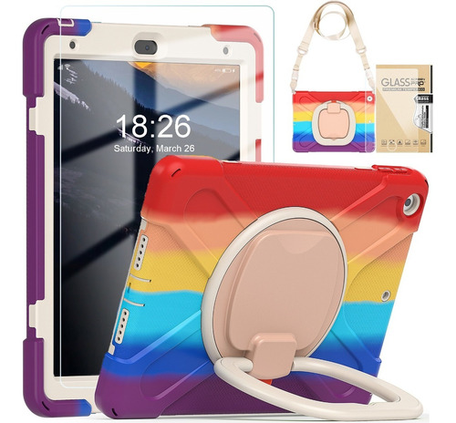 Funda + Correa Ajustable + Soporte P/iPad 10.2 7.ª/8.ª/9.ª