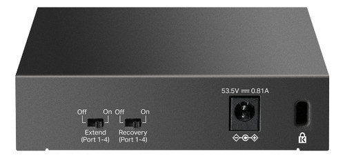 Switch 5 Puertos Con 4 Puertos Poe 10/100mbps Ls105lp