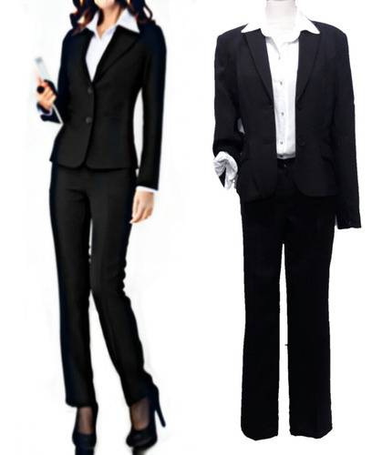 Traje Conjunto Entallado Blazer Y Pantalón Oficina O Fiesta De Vestir Mujer T 42 Al 64 Hay Talles Grandes Especiales | Envío gratis Traje Conjunto Entallado Blazer Y Pantalón Oficina O Fiesta De Vestir Mujer T 42 Al 64 Hay Talles Grandes Especiales | Envío gratis