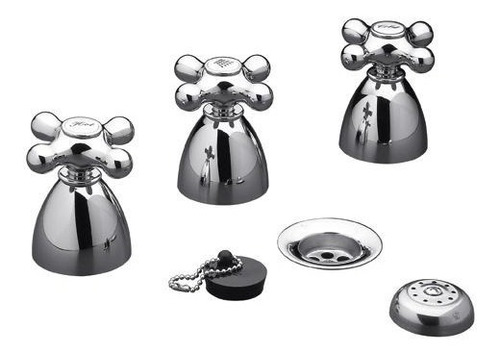 Imagen 1 de 7 de Griferia Para Bidet C/transf Y Lluvia 295/62cr Margot Fv