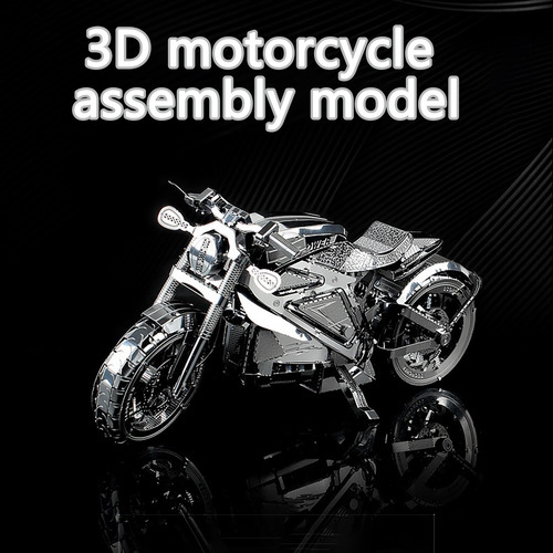 O Modelo 3d De Montagem De Metal Diy Puzzle Motocicleta Mode